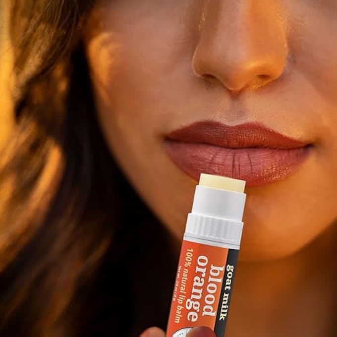 Dionis - GOAT MILK SKINCARE SCENTED LIP BALM - SET OF 6 (0.28 OZ) - MADE IN THE USA - CRUELTY-FREE AND PARABEN-FREE (BLOOD ORANGE) - Image 3